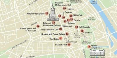 Градот посета Варшава мапа