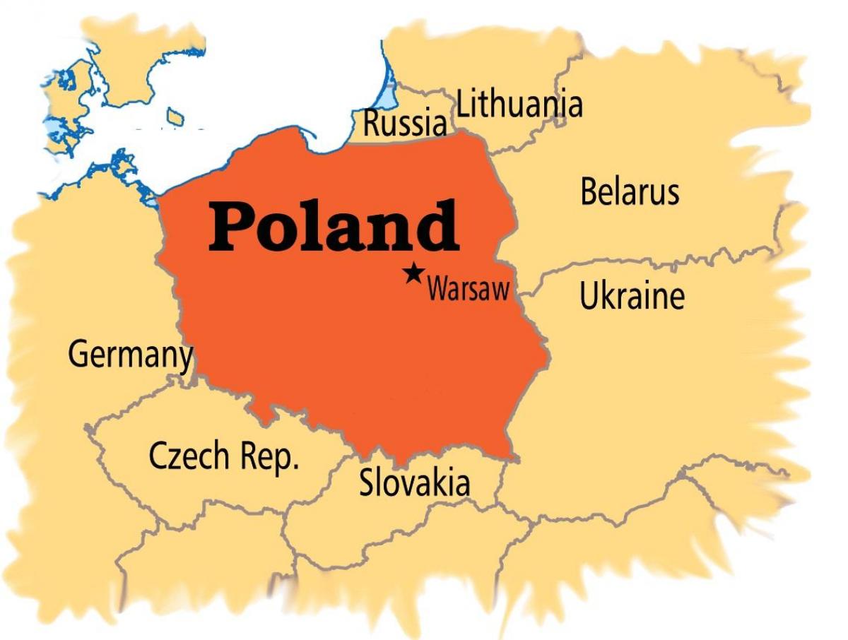 Варшава во мапата