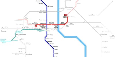 Метро мапата во Варшава, полска