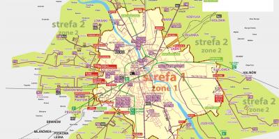 Карта на Варшава автобус 