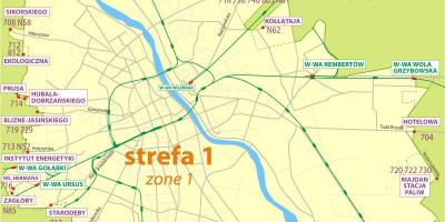 Варшава зона 1 мапата