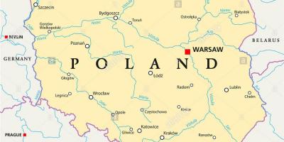 Варшава локација на мапата на светот