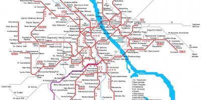 Варшава воз мапа